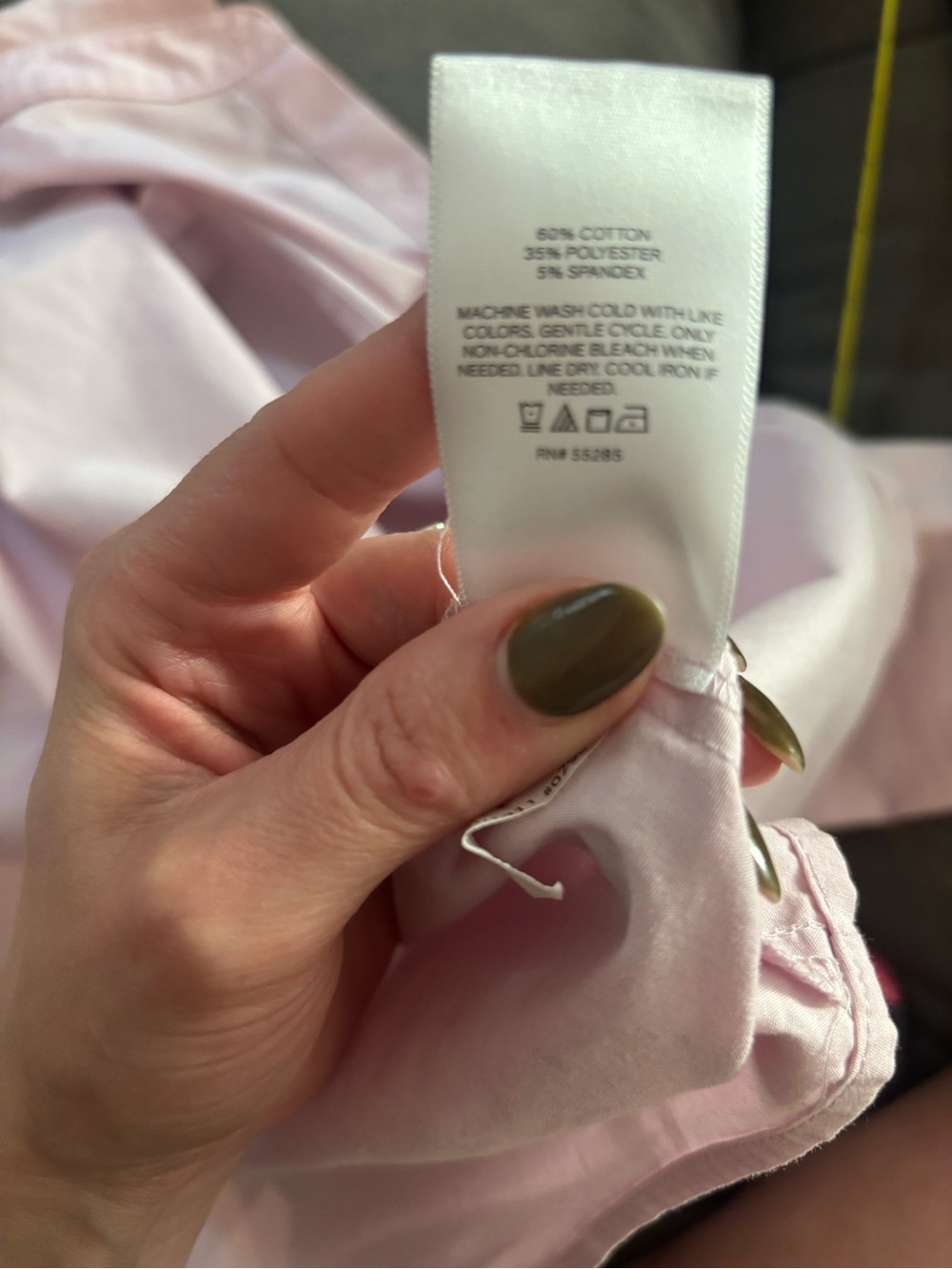 Express Pale Pink Collared Button-Down - Picture 9 of 9